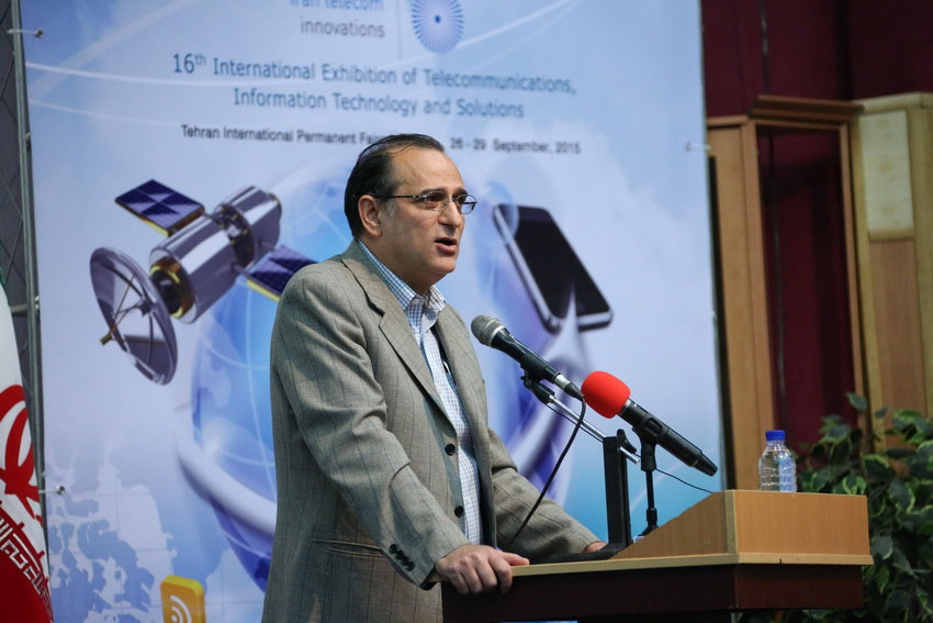 ناصرعلی سعادت رئیس سازمان نصر کشور در مراسم افتتاحیه تلکام 2015